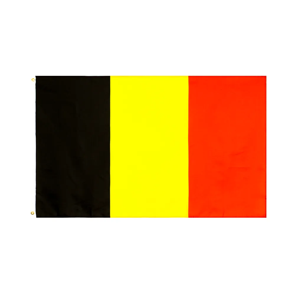 3x5Fts 90x150cm zwart geel rood BEL BE Belgische Nationale Vlaggen Polyester Banner voor Indoor Outdoor Decoratie Directe Fabriek groothandel