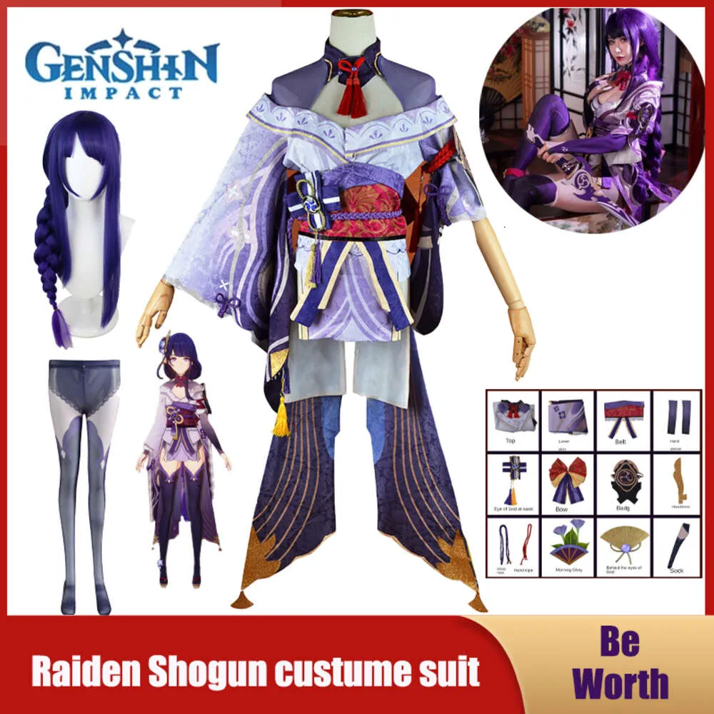 Cosplay Game Genshin Impact Raiden Shogun Cosplay Costume Anime Uniform ...