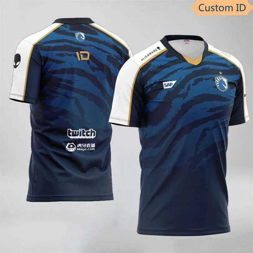 Team Liquid Uniform T-shirt Lol Polo Shirts Csgo Player Name Fan Hochwertige Tl Esports 3d Shirt Personal Id Customization292T