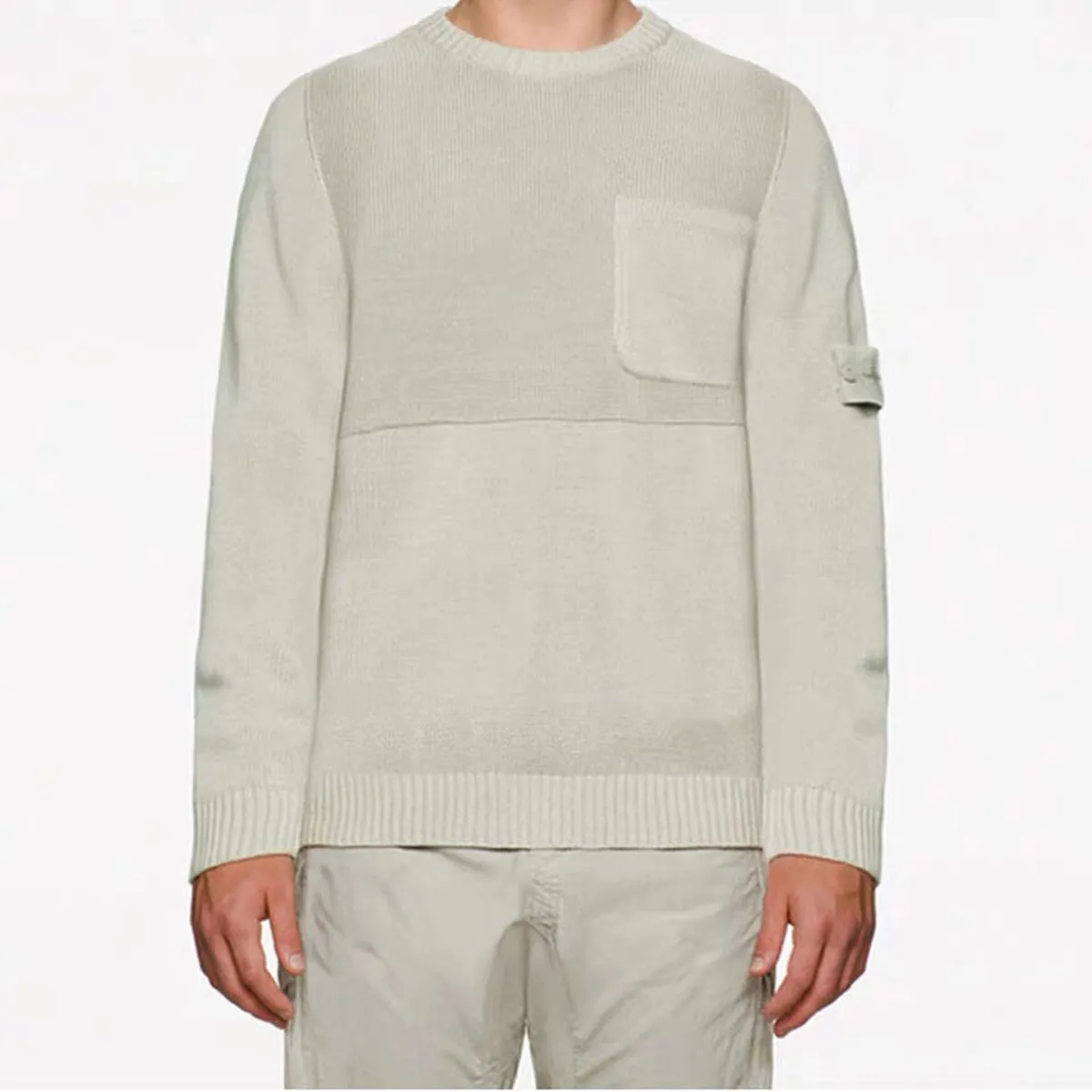 23% OFF Tactical Sweaters ST Pocket O‑Neck Unisex Pullover – Warm Wool Blend, Size M‑2XL