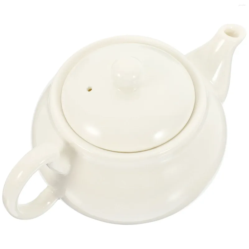 Servis uppsättningar keramiska tekanna vit te potten för hemma restaurang tearoom