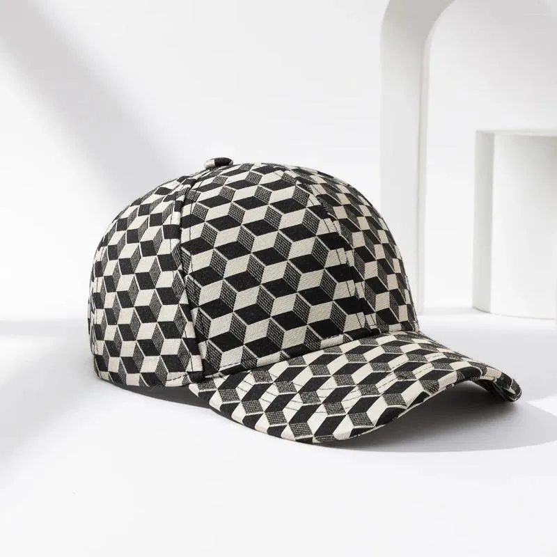 Cappellini da baseball Primavera Estate Classic Magic Plaid Figure Berretto da baseball alla moda per uomo Outing Parasole Donna Tempo libero Cappello visiera per le vacanze