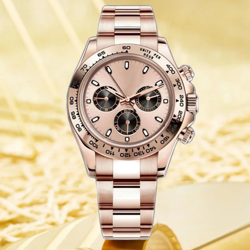Luksusowy projektant zegarków męskich AAA Automatyczny zegarek mechaniczny 40 mm ze stali nierdzewnej Luminous Sapphire zegar Wodoodporny Księżyc na nadgarstek Orologio Wysoka jakość