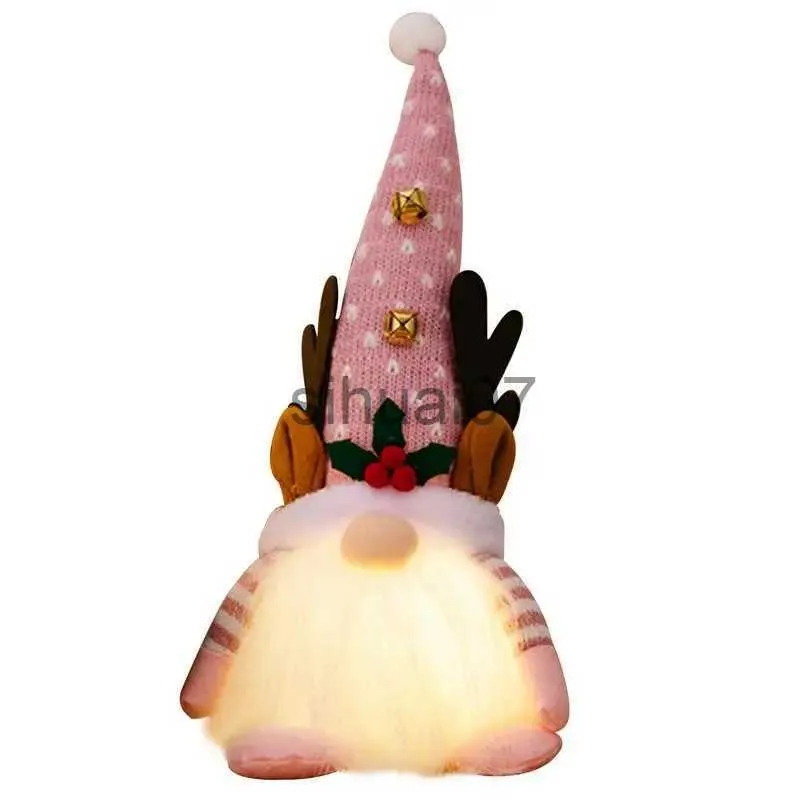 Decorações de Natal Gnomos de Natal com luzes vívidas decorativas velho sem rosto para presentes criativos de Natal Fontes de festa para mesas Lareira x1020