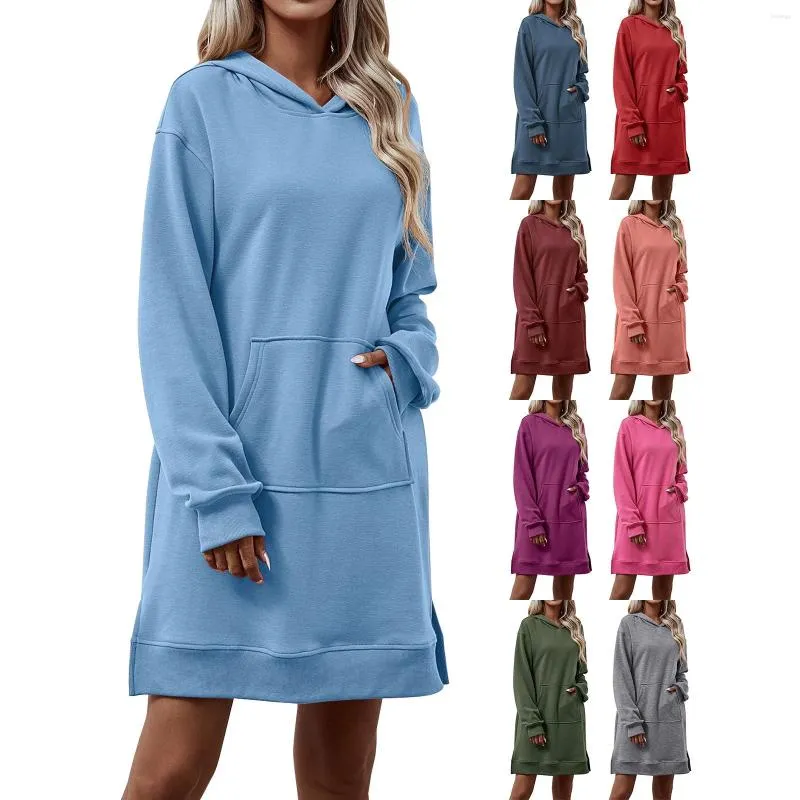 Robes décontractées Couleur unie pour femmes Mode d'été pour femmes Petite femme Col en V profond Imprimé Bandage Party Wear