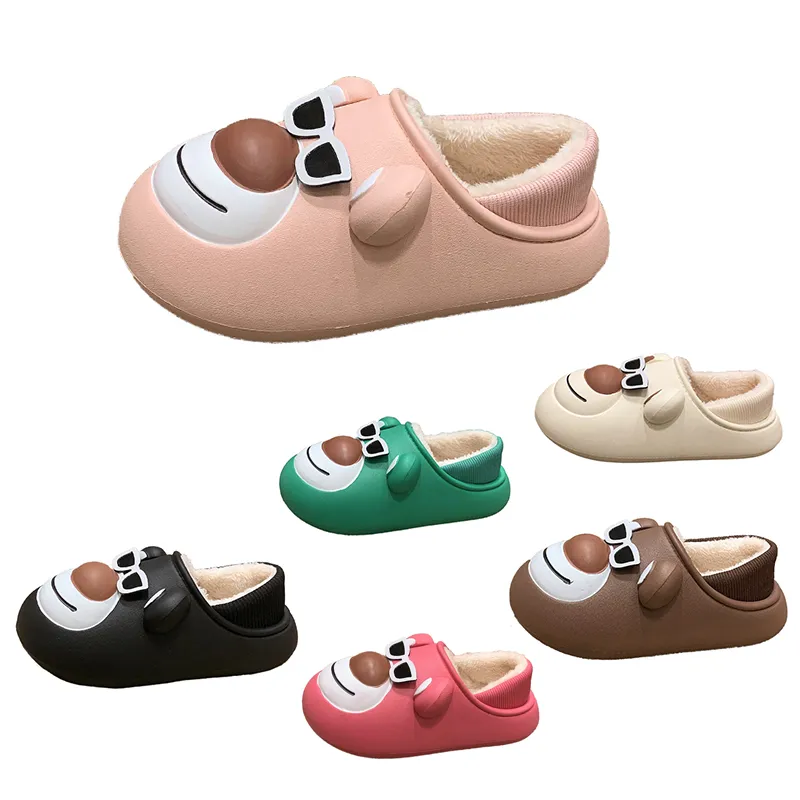 slippers dames platform designer laarzen slides schoenen bont winter sneeuw warme sandalen zwart roze beige groene pantoffellaarsjes