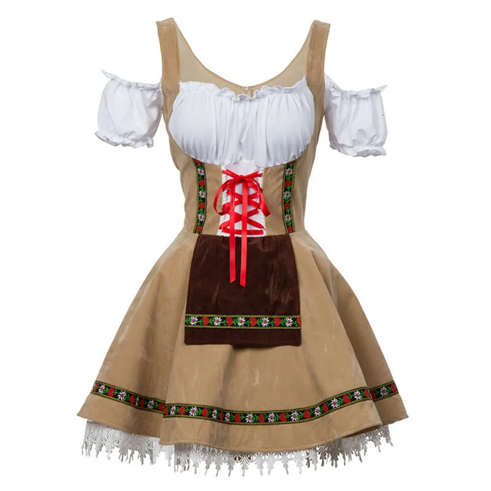 Costume Bavarois Femme Dirndl - Robe Oktoberfest 3 Pièces, Polyester - Tailles S à 2XL - Pour Halloween, Fête, Carnaval - 2