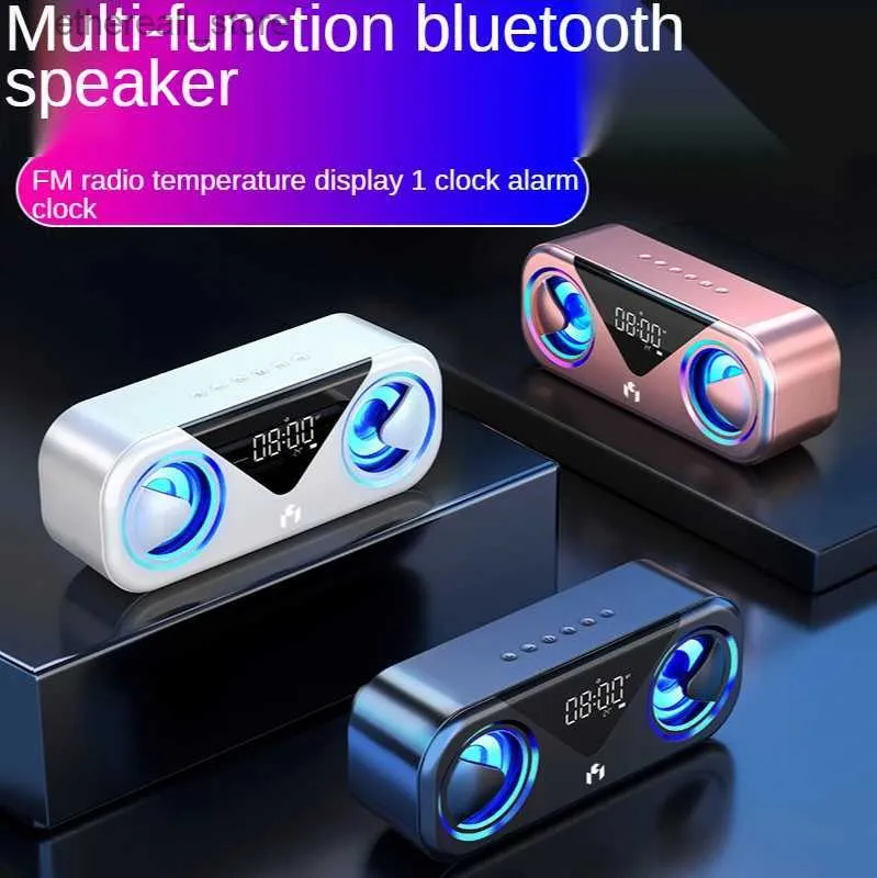 Altavoces para teléfonos móviles Altavoz portátil inalámbrico Bluetooth columna impermeable al aire libre USB estéreo altavoz caja de música Q231021