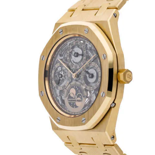 Szwajcarski Royal Oak Offshore Series Audpi Sens Watch Fashion Trend Quartz Permanent Signature Gold Men's 25636ba OO 0944BA 01 Wn XD86 2WBP