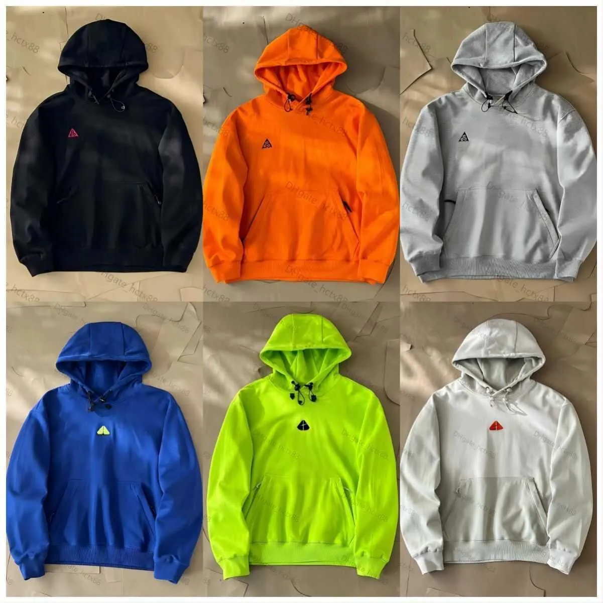 Yüksek kaliteli acg hoodie serisi drake co markalı hava basılı sweatshirt yuvarlak çırpma ceketi h7