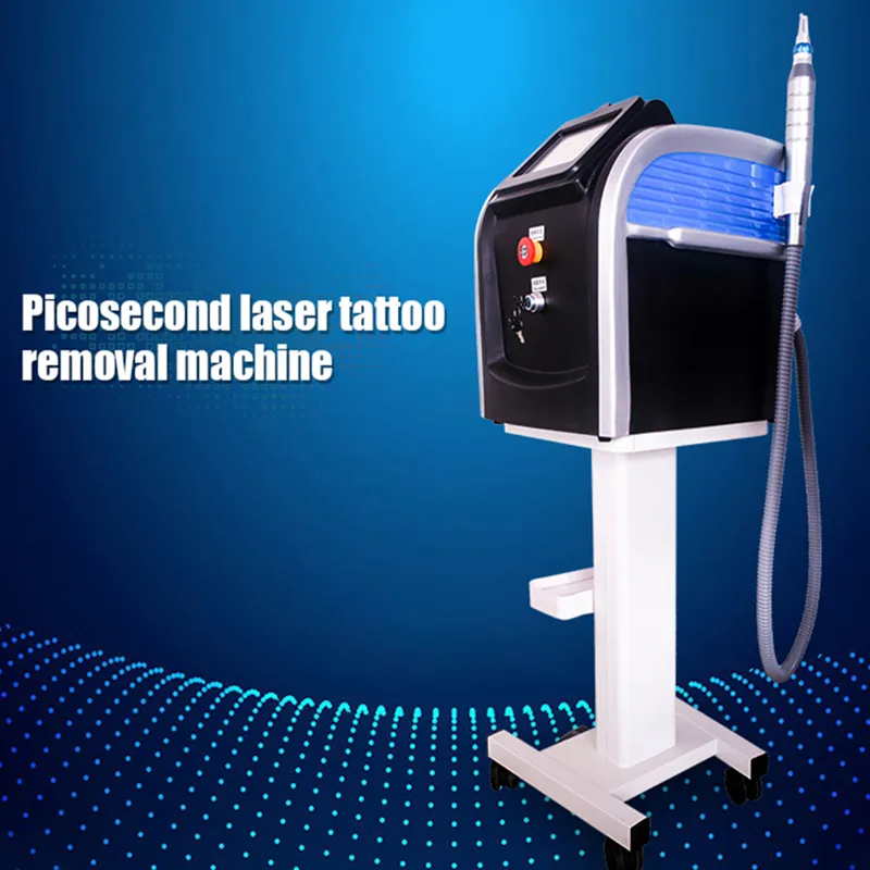 Macchina professionale per la rimozione del tatuaggio laser a picosecondi Yag Q Switch Nd Yag Laser Rimozione laser del tatuaggio a picosecondi Rimozione permanente del trucco a picosecondi 755nm