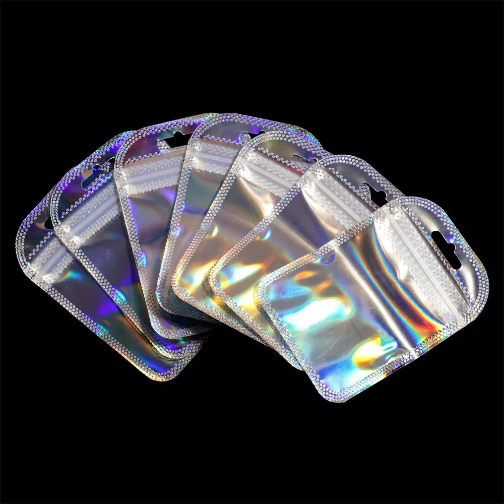 50 Self Sealing Laser Earring Box Plastic With Clear Window Small Plastic  Bags For DIY Packaging And Gift Storage 231019 From Kang05, $9.49
