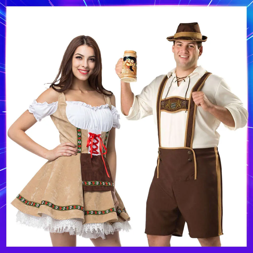 Générique Costumes Deguisement Oktoberfest Femme Jupe Ruban, Tenue Bavaroise Femme Oktoberfest, Robe Dirndl Bavaroise, Costume Allemand Festival Vêtements Halloween Party Déguisement Tenue