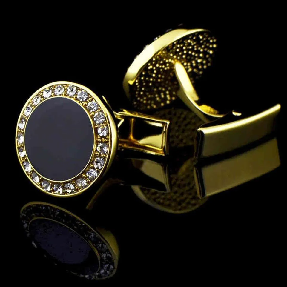 Kflk jóias camisa francesa abotoadura para punhos masculinos link botão masculino ouro alta qualidade wedding153l