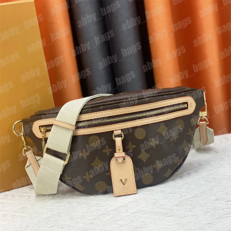 Luxury Designer Old Flower Waistbag Crossbody Bum Bag for Men and Women High Rise Zipper Chestpack