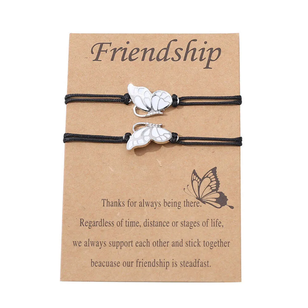 Adjustable Butterfly Butterfly Bracelet With Card Perfect Gift For