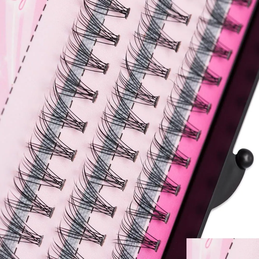 False Eyelashes Natural Fake Eye Lashes 60Pcs 8/10/12/14Mm Professional Makeup Individual Cluster Grafting Drop Delivery Health Beaut Dh7Dm