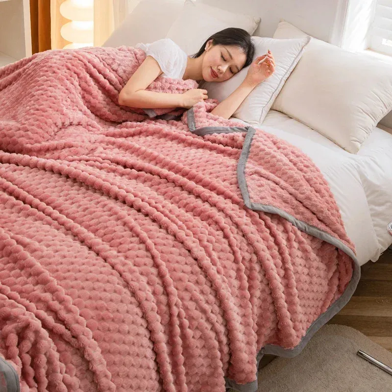 Bettwäsche-Sets Plaid Weiche Decke Warme Plüsch Sofa Bett Überwurf Tröster Kinder Haustier Atmungsaktive Bettdecke Abdeckung Büro Nickerchen Wohnkultur 231020