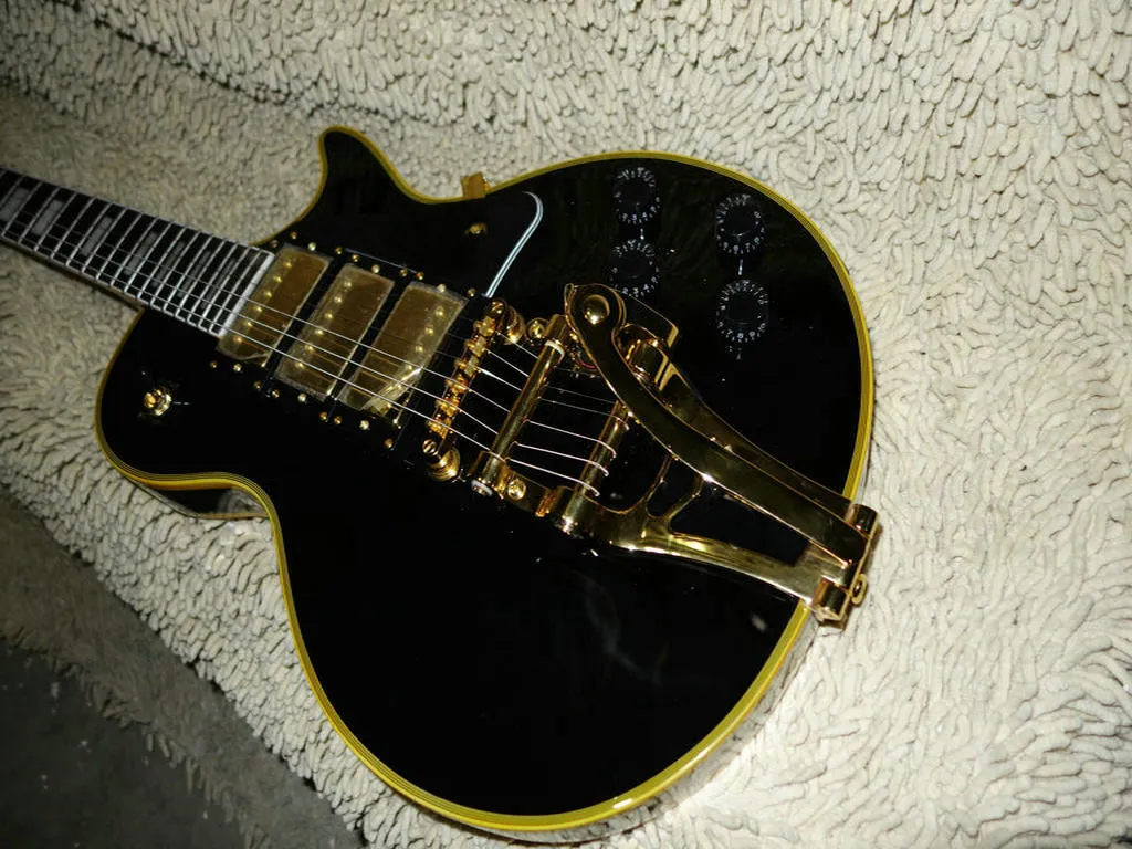 Nowy sklep niestandardowy Black 3 Pickups Niestandardowy gitara elektryczna bezpłatna wysyłka