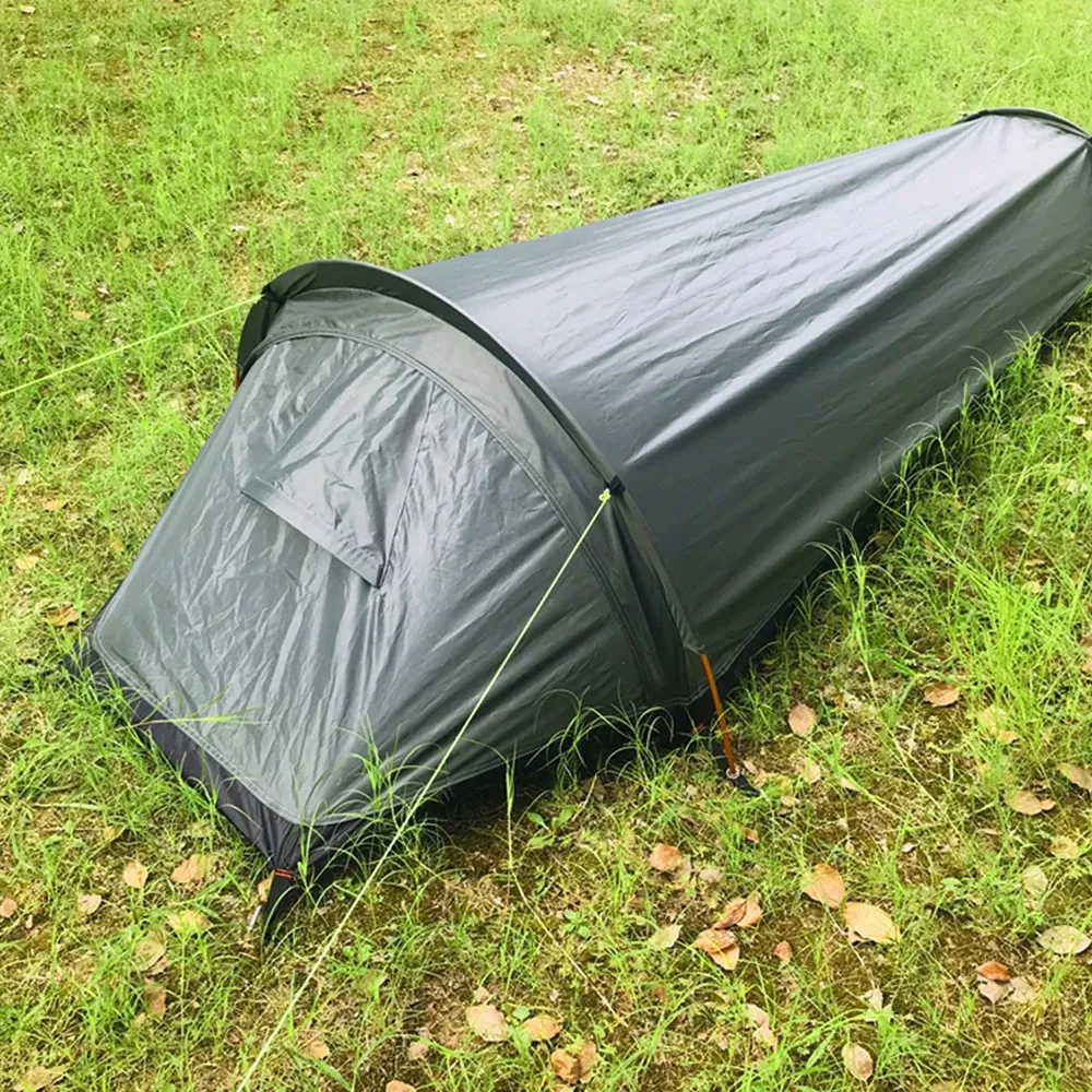 Lightweight Portable Beach Sleeping Tent For Adults Ideal For Backpacking Camping And Outdoor Activities Single Person Shelter With Ultralight Backpacking Sleeping Bag Model 231021 From Men06 39.29 DH...