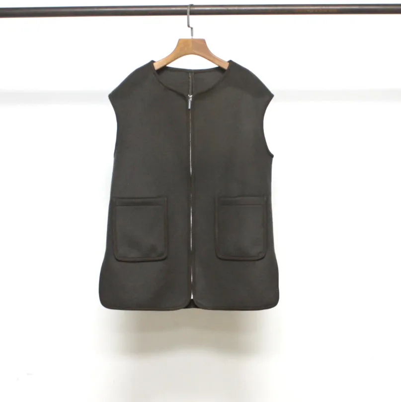 toTEME Dames Donkerbruin Vest Vest RETRO