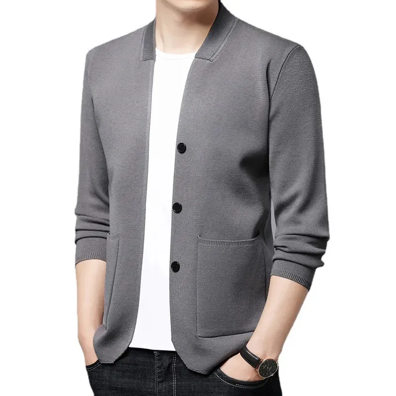 Pulls pour hommes Marque Vêtements Automne Pull en tricot Classique Slim Fit Cardigan en laine Col rond Hommes et femmes Couple Pull Manteau Plus Taille S-3XL 231021