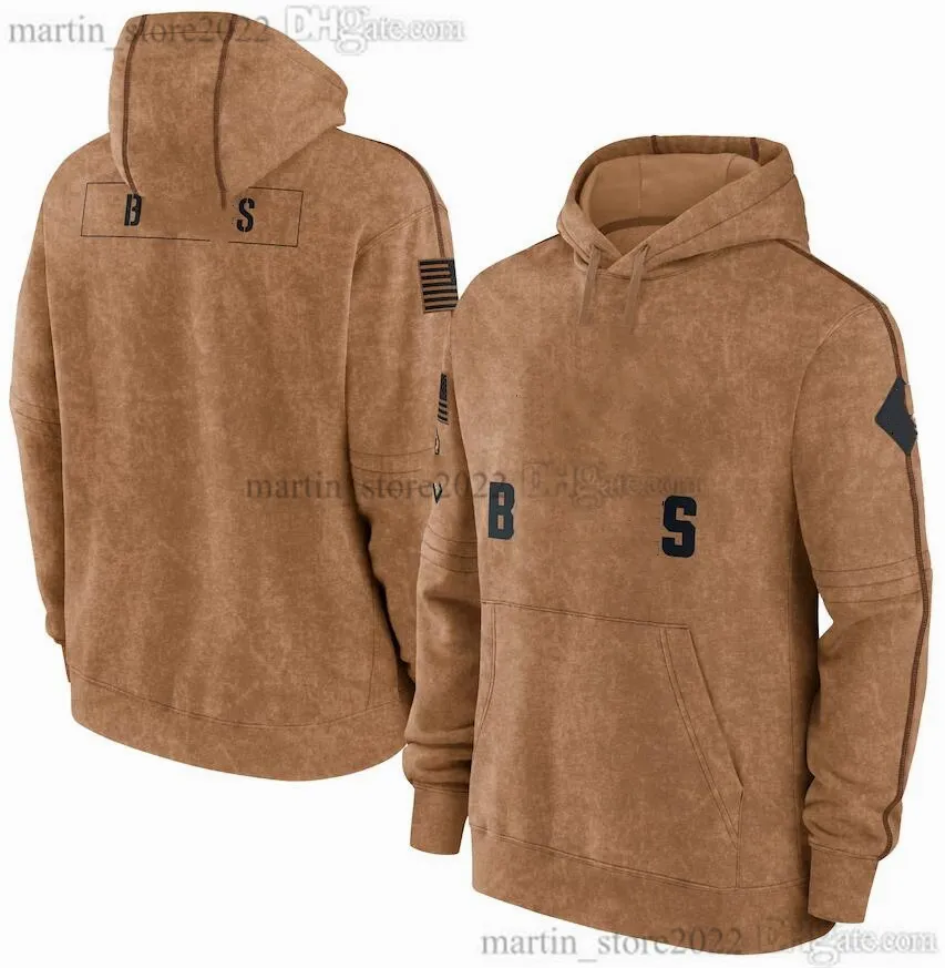 2023 Salute To Service Pullover da calcio con cappuccio Amari Cooper Deshaun Watson Nick Chubb Myles Garrett Denzel Ward David Njoku Donovan Peoples-Jones Uomini Donne Gioventù