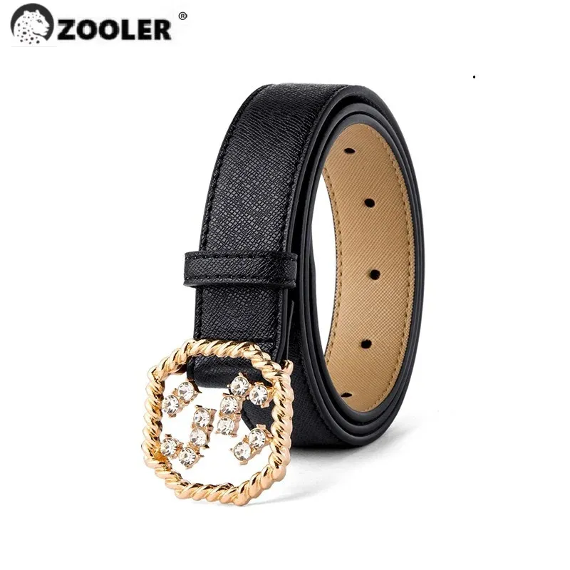 Other Fashion Accessories Exclusive Full Genuine Leather Belt for Girls Fashion Women Totally Skin s For ladies So In China #yr218 231020