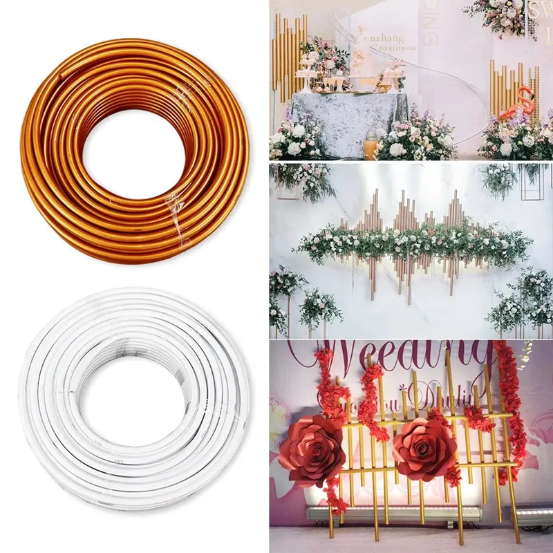 Creative Modelling Tube Flexible Bending Aluminum Plastic Pipe Balloon Frame Wedding Arch Stand For Birthday Party DIY Supplies