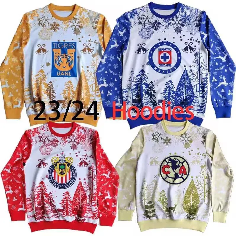 2023 2024 Heren Kerst Warm Sweatshirt 23 24 Heren Sweatshirt Mode Street Wear Casual Heren Los Ademend Voetbal Jersey Sweatshirt