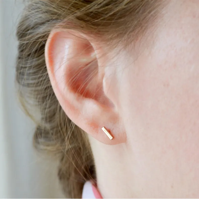 Boucles d'oreilles en acier inoxydable pour femmes, petites boucles d'oreilles coréennes, bijoux à la mode, minimalistes, vente en gros, YME135