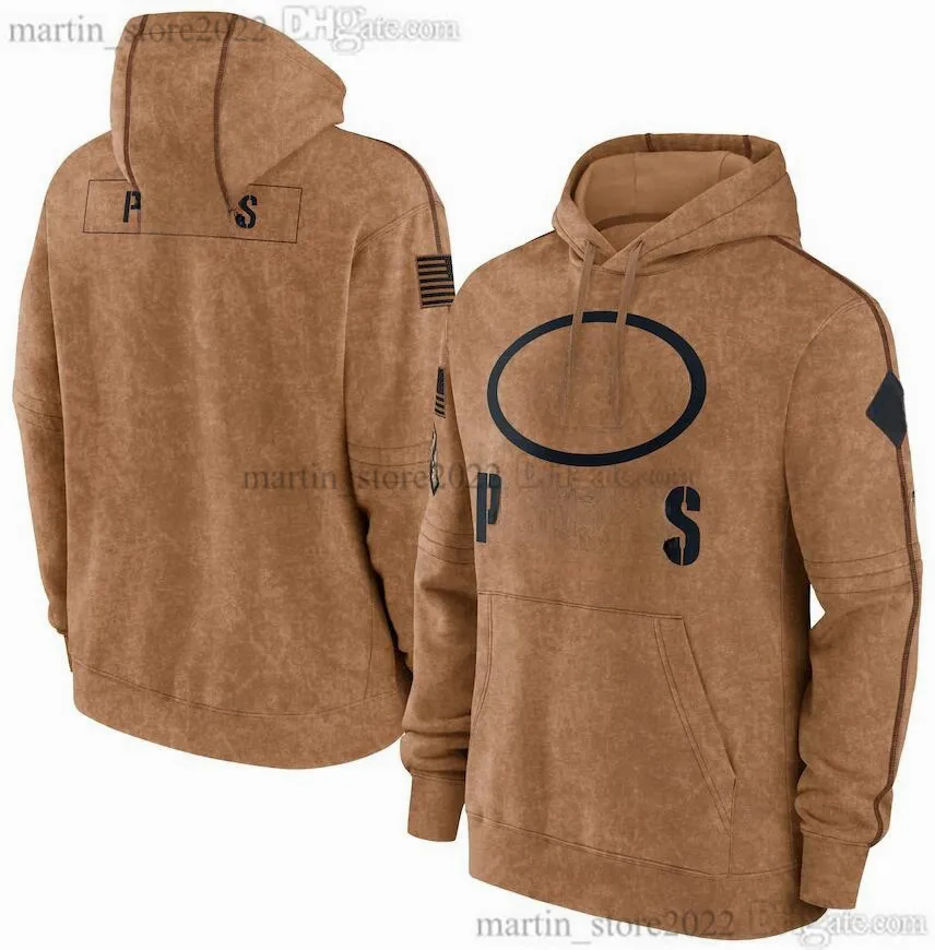 2023 Salute To Service Pullover da calcio con cappuccio Christian Watson Love AJ Dillon Aaron Jones David Bakhtiari Rashan Gary Quay Walker Romeo Doubs Wear Uomo Donna Gioventù