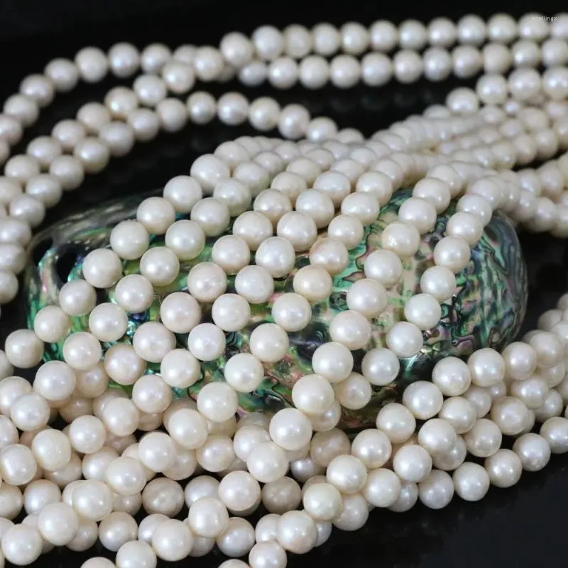 Cuentas de perlas blancas cultivadas en agua dulce naturales de 8-9mm sueltas para la fabricación de joyas que se ajustan a Diy collar pulsera mujer 15 pulgadas B1326
