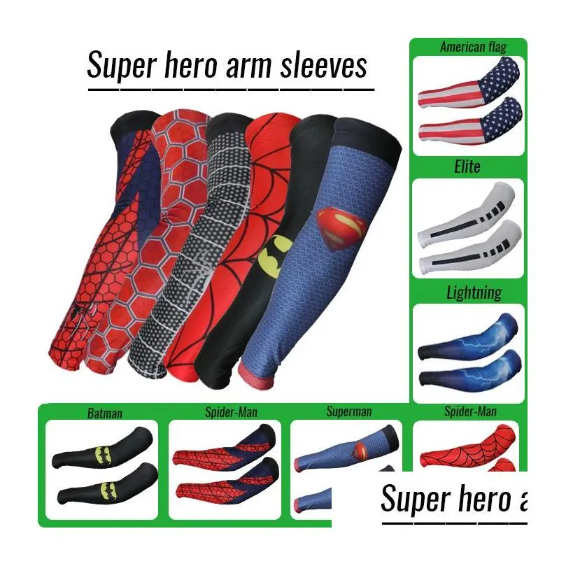 Calentadores de piernas de brazo Nueva marca Compresión Deportes Manga del brazo Humedad Wicking Softbol Béisbol Camo Guard Mangas Deportes al aire libre Cyclin DHWLH