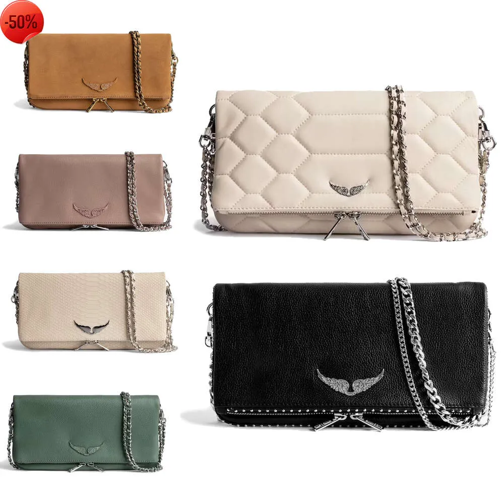 Mode Cuir véritable Designer de luxe Zadig Voltaire Sacs à bandoulière Totes Pochette Rock Swing Your Wings Sac Femmes Hommes Gym Cross Body Sacs à main Embrayage Eveningh