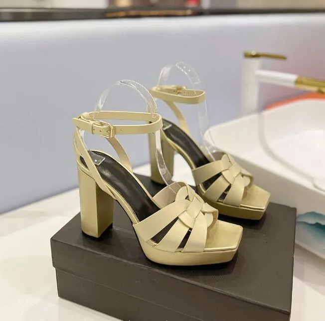 Summer Chic Chunky Heel Sandals: Square Toe Ankle Strap Cross