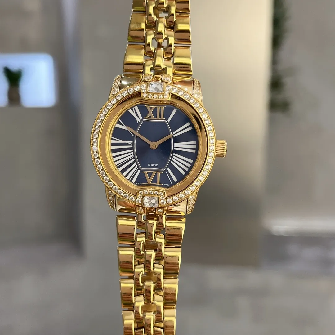 Hoge kwaliteit mode horloge luxe dameshorloge Designer horloge 35 mm zwarte Romeinse wijzerplaat roestvrijstalen beweging armband quartz horloge horloge horloges dames 117