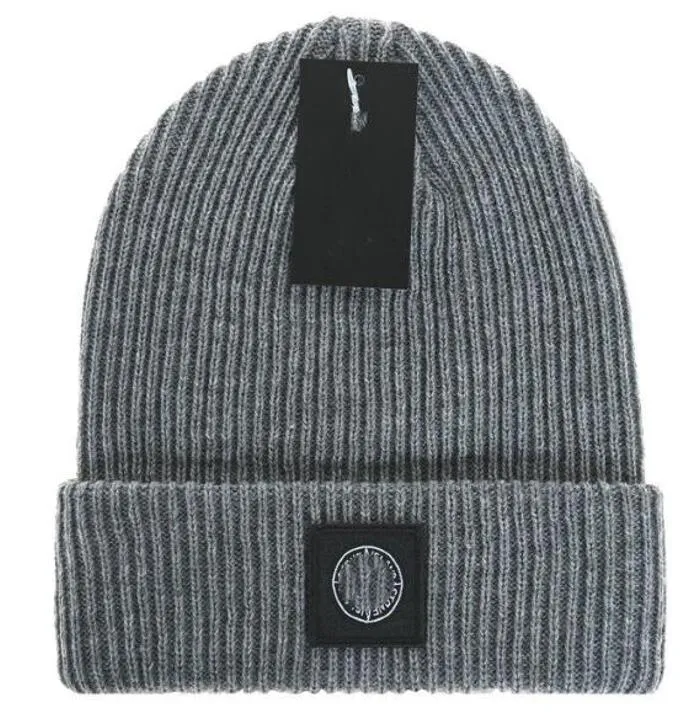 Bonnet Mens Beanie Winter Hat Nytt cappello märke mode stickade sten hattar män kvinnor tjock ull höst och vinter mössor solid färg ö skallar a12