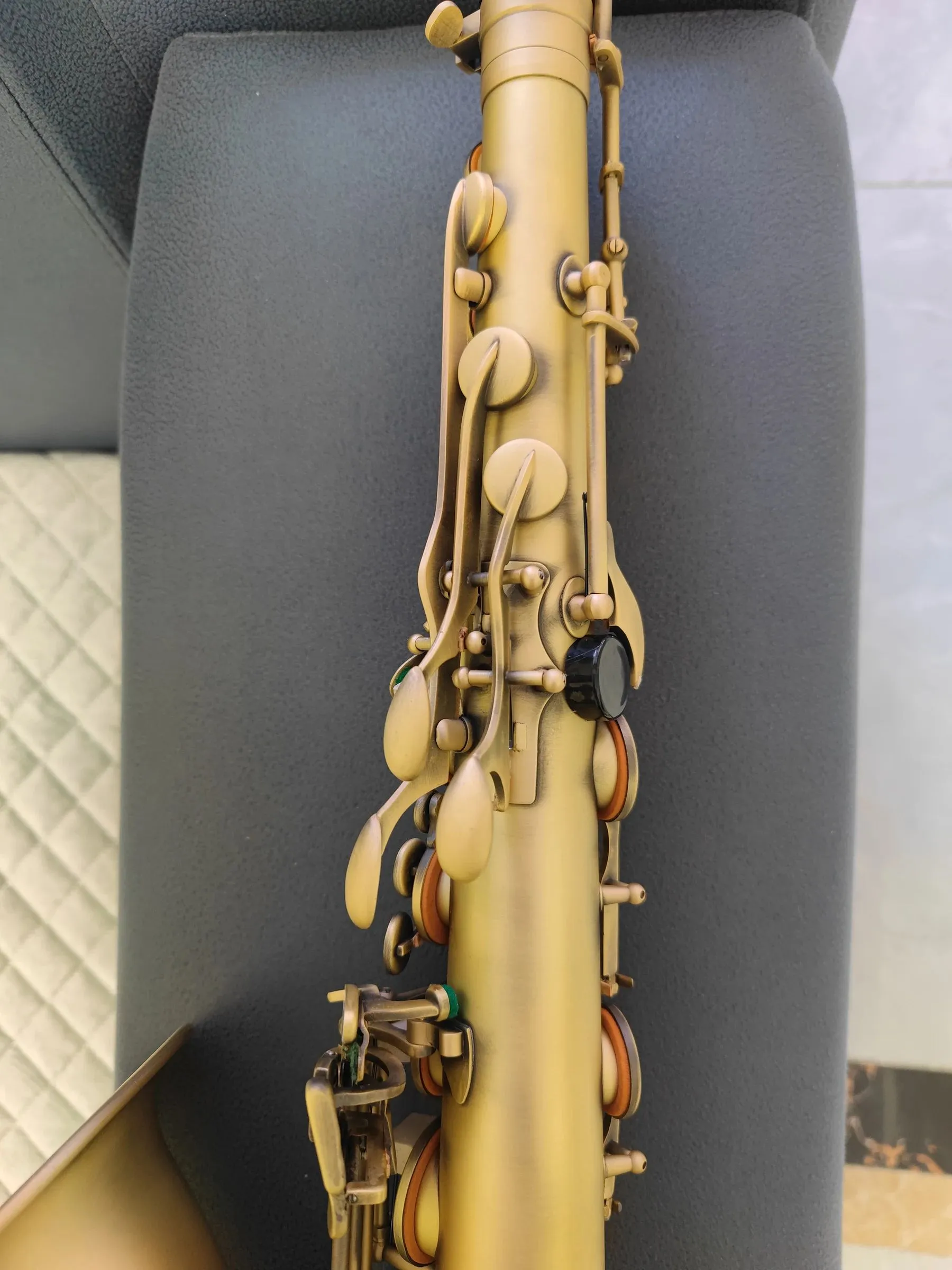 Matte original 54 modelo de estrutura um para um bb saxofone tenor profissional retro antigo cobre tenor sax instrumento jazz 01