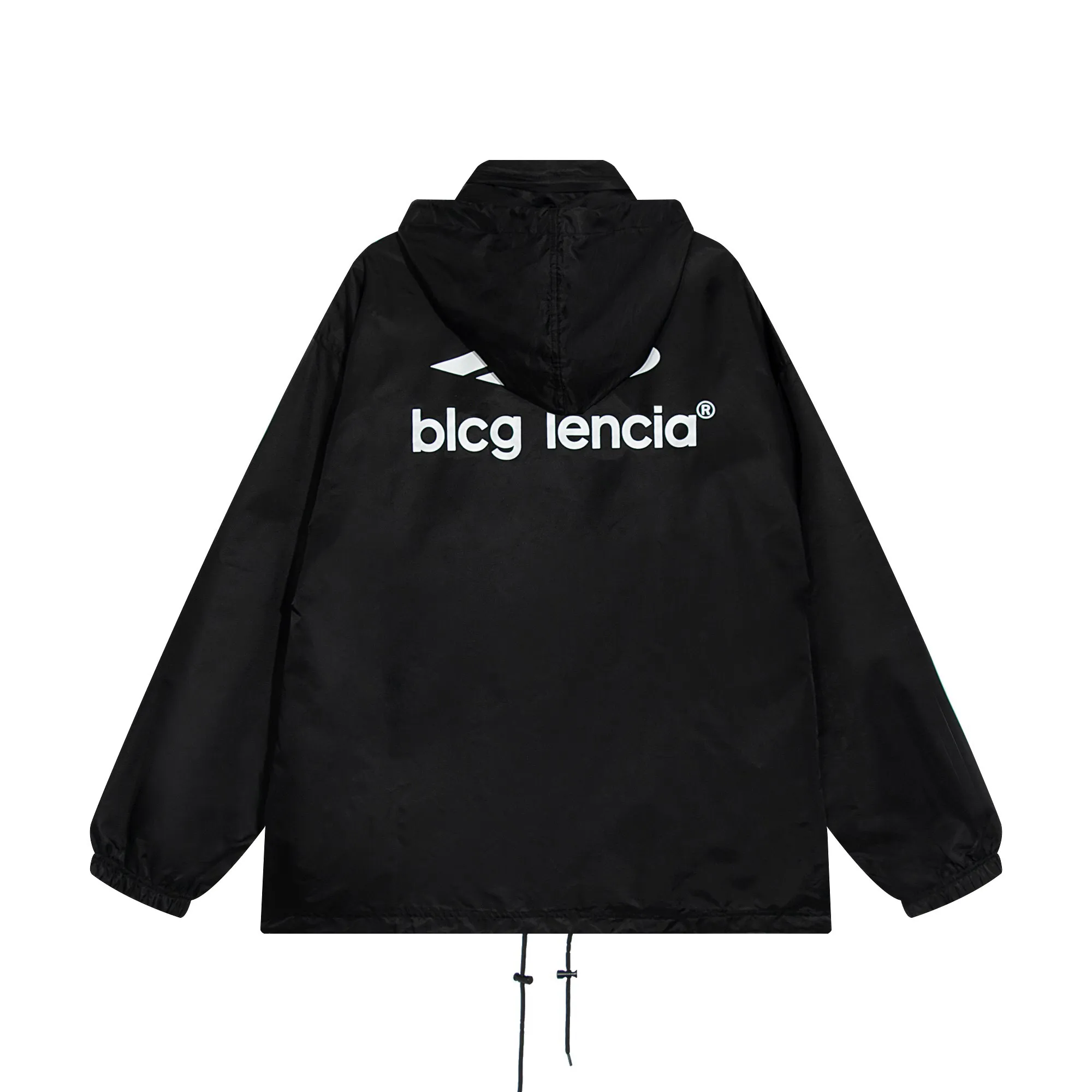 BLCG LENCIA MENS JACKETS WINDBREAKER ZIP 후드 스트라이프 외곽웨어 품질 힙합 디자이너 코트 패션 봄과 가을 파파 브랜드 의류 5227