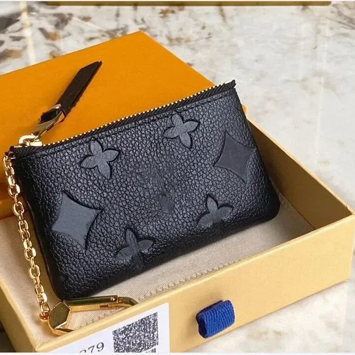 Womens Key Wallets Men Designer Fashion Coin Purse Women Card Holder Genuine Leather Zipper Bag Accessoires Purse Crossbody Bag