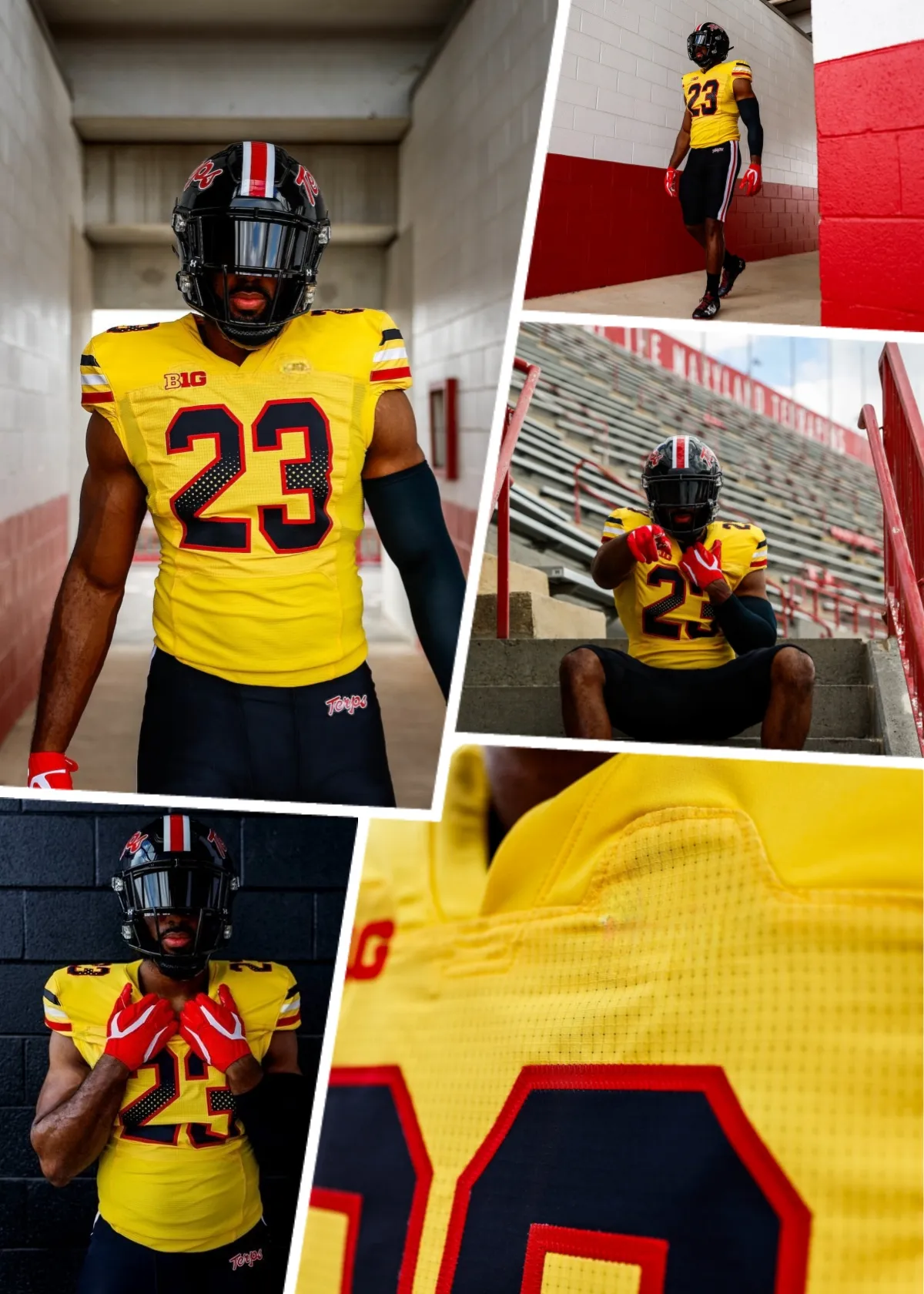 Maryland Terrapins Football Jersey 3 Taulia Tagovailoa 5 Quashon Fuller 4 Shaleak Knotts 17 Rico Walker 23 Avantae Williams 58 Marcus Dumervil 11 Ruben Hyppolit II