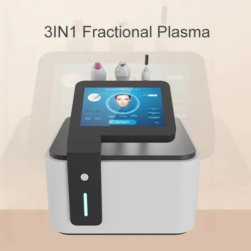 Desktop Fractional Plasma 3 in 1 Skin Rejuvenation Whitening Pigment Remove Face Shape Building Contouring Wrinkle Freckle Remove Massage Instrument