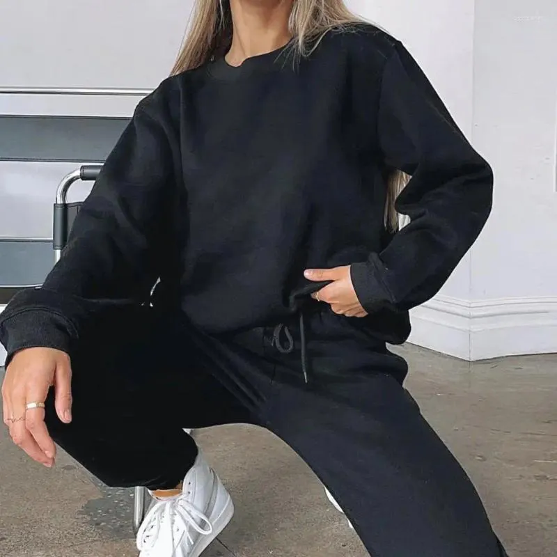 Stylish Oversized Two Piece Female Sweat Suits With Baggy