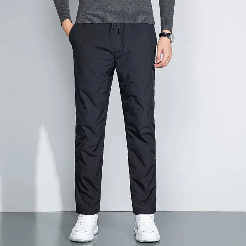 Winter Mens Black Goose Down Thermal Puffer Eddie Bauer Pants Lightweight Warm And Comfy With Elasitc Waistband Perfect For Cosy And Casual Wear Style 231020 From Mu03 43.9 DHgate.Com