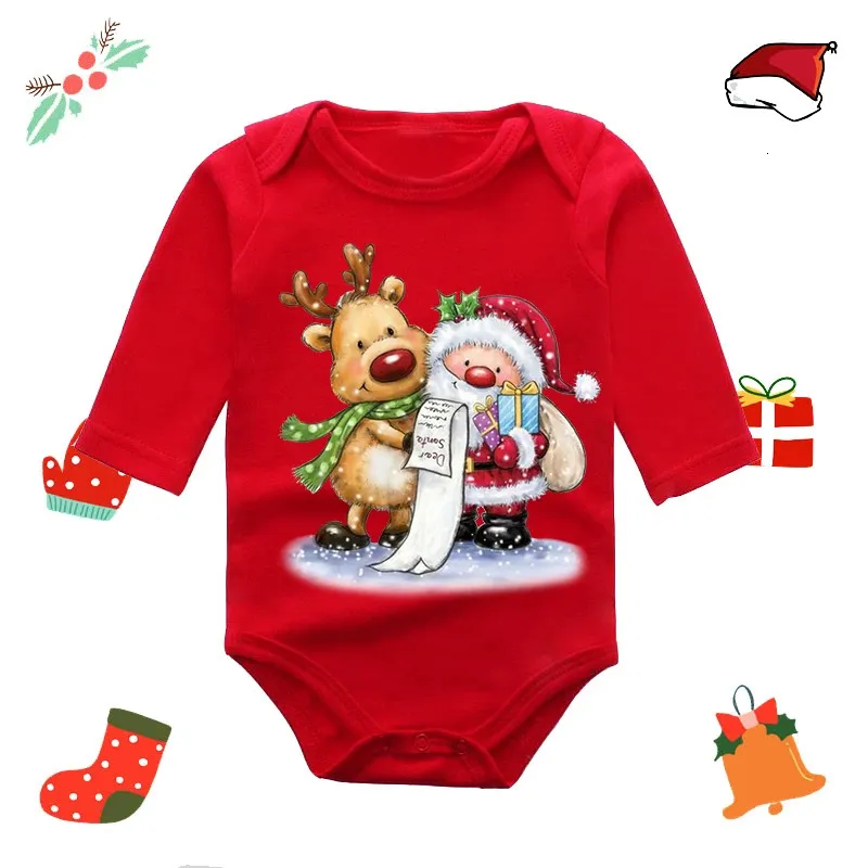 Rompers Born Born My First Christmas Baby Boys Girl