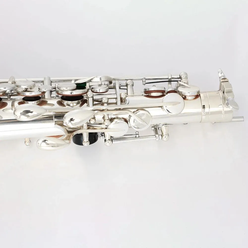 Silver 803 Professional Alto Saxophone EB Upgrade Double Rib French Craft Jazz Instrument ALTO SAX عالية الجودة