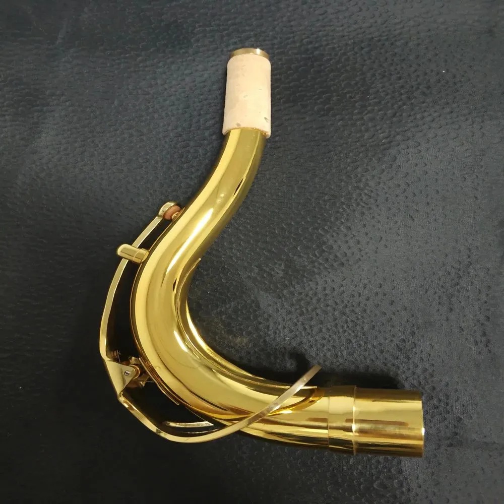 Wysokiej jakości złote akcesoria instrumentów wiatrowych Tenor Saksofon szyja 2,78 cm Złota mosiężna saksofon