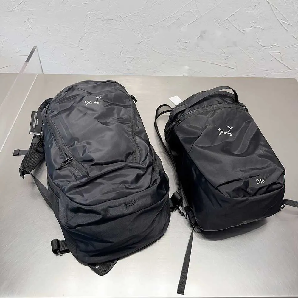 Arct designer ryggsäck väska svart lyx ryggsäckar handväska modestudent skolväska nylon utomhus resväska stor kapacitet bakpaket