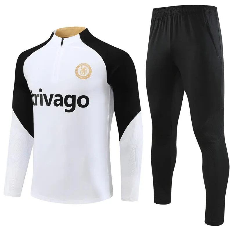 NKUNKU ZIYECH FC Tracksuit Set 2023 2024, Half Zip Yupoo Soccer